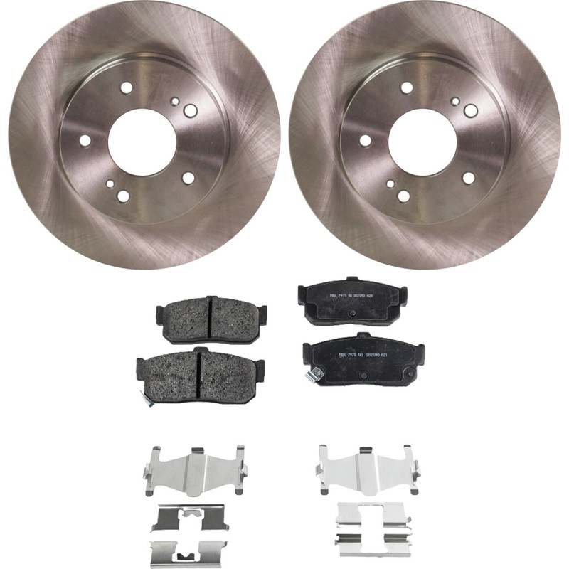 Rear Brake Disc Rotors and Pads Kit for Nissan Maxima INFINITI I30 1996-2001