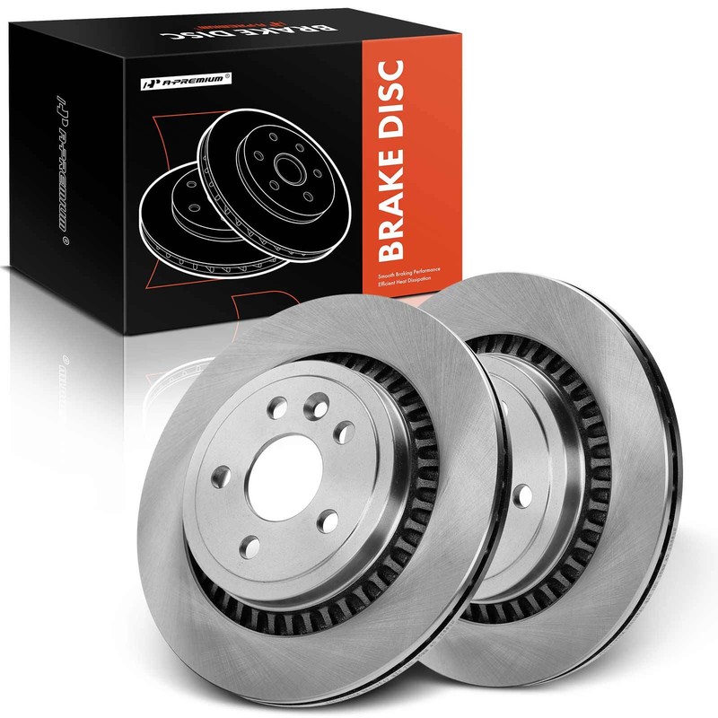 A-Premium Rear Disc Brake Rotors for Volvo XC60 2010-2017 2.0L 2.5L 3.0L 3.2L