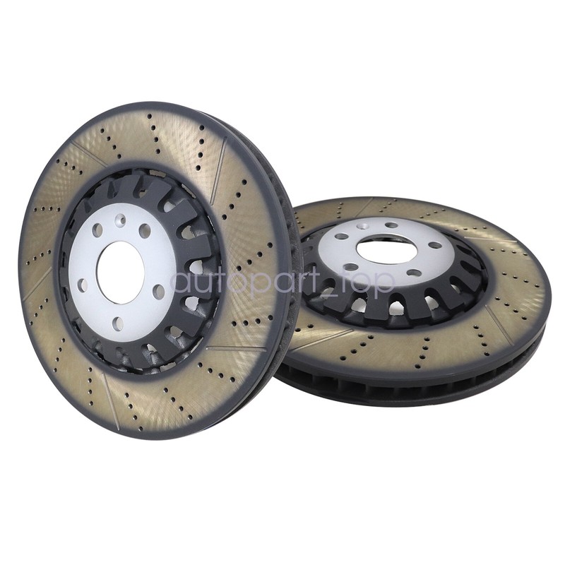 Pair For A6 A8 Q7 Q8 17-21 Front 375mm Vented Brake Disc Rotors Performance gallery