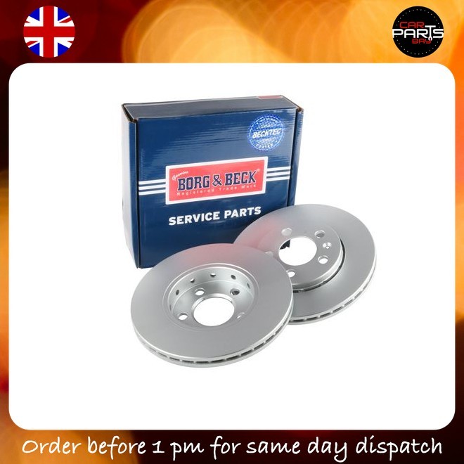 BRAKE FOR AUDI A1 A2 A3 DISCS PAIR FRONT BORG & BECK