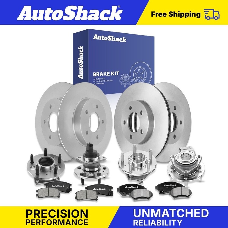 Front Rear Brake Rotors Pads Wheel Hub Kit for Buick, LeSabre 2000-2005