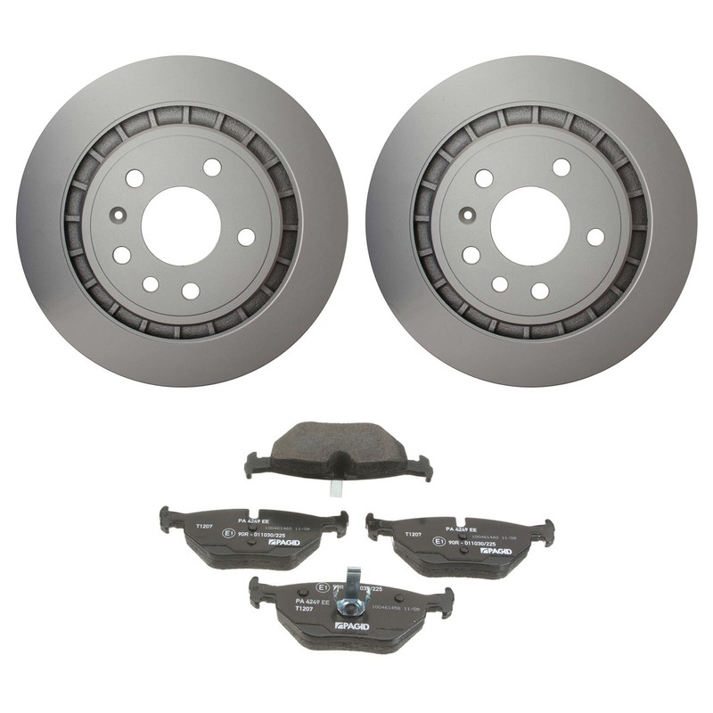 Hella Rear Rotors Low-Met Disc Brake Pad Kit For Saab 9-5 2.3t aero arc Linear