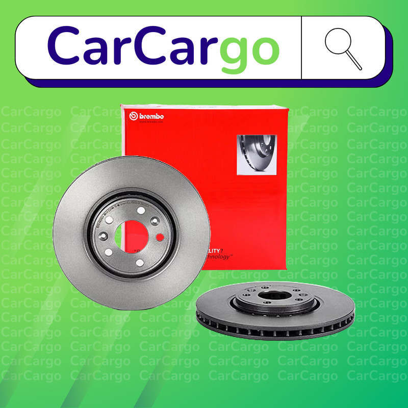 Brembo Vented Front Brake Discs Pair Renault Espace 1.6 TCe 200 2015-2023 320 mm