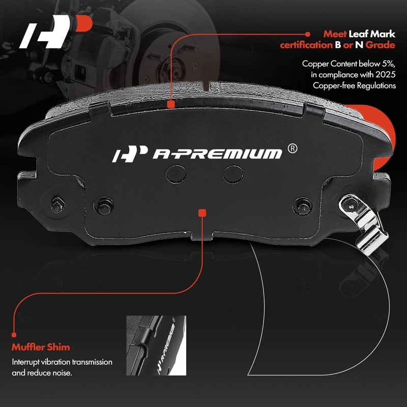 A-Premium Front Disc Brake Rotor &Pad + Hub Bearing for Chevrolet Malibu Buick gallery