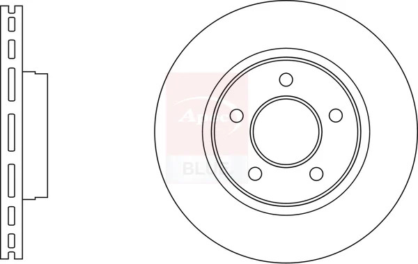 2x Brake Discs Pair Vented fits VOLVO V40 52, 526 2.0D Front 15 to 19 278mm Set