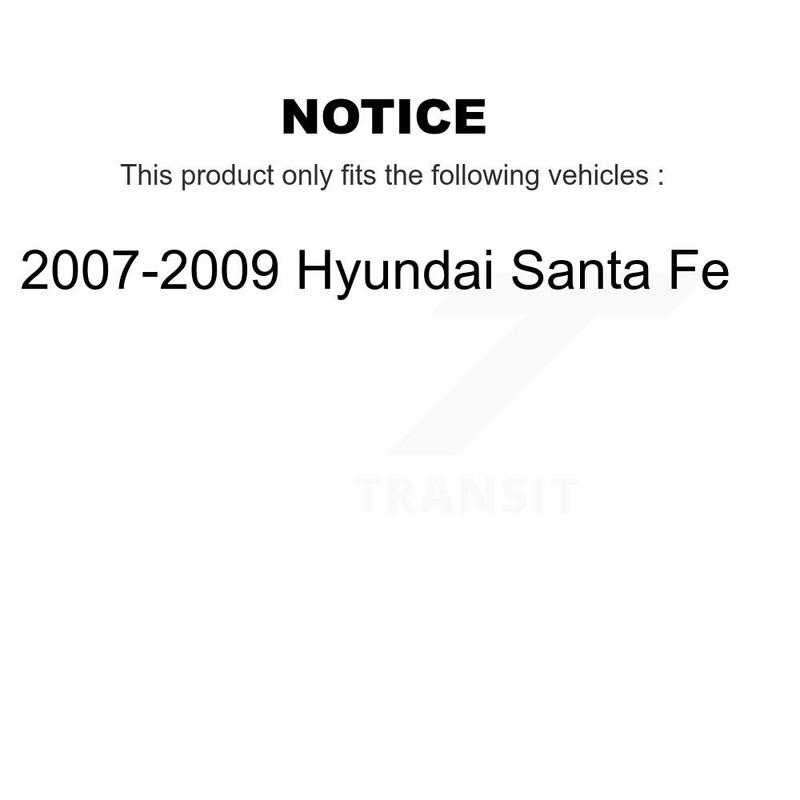 Front Coated Disc Brake Rotor And Ceramic Pad Kit For 2007-2009 Hyundai Santa Fe gallery