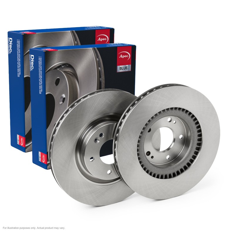 2X APEC Front Brake Discs for KIA CEED 2018- 320mm Vented SDK6701