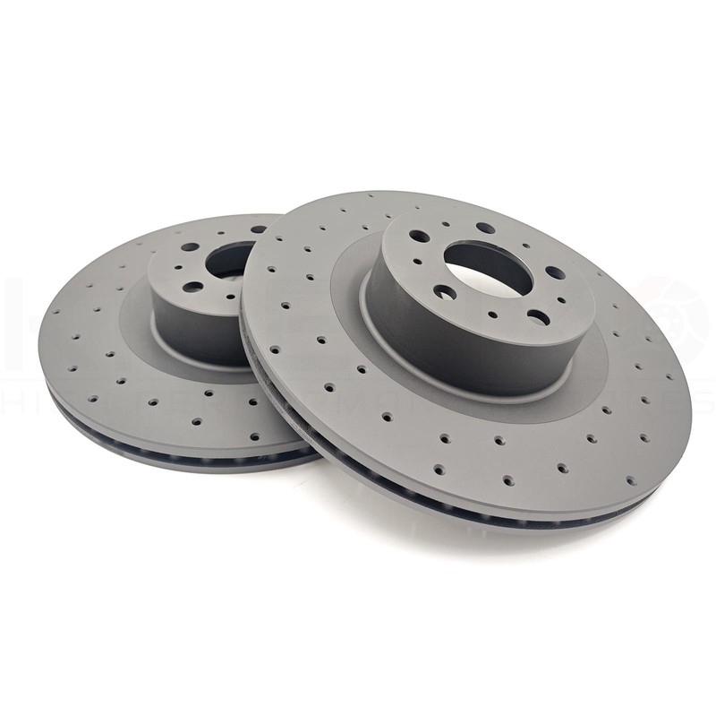 FOR TESLA MODEL Y PERFORMANCE DRILLED FRONT REAR BRAKE DISCS PADS 335mm 335mm gallery