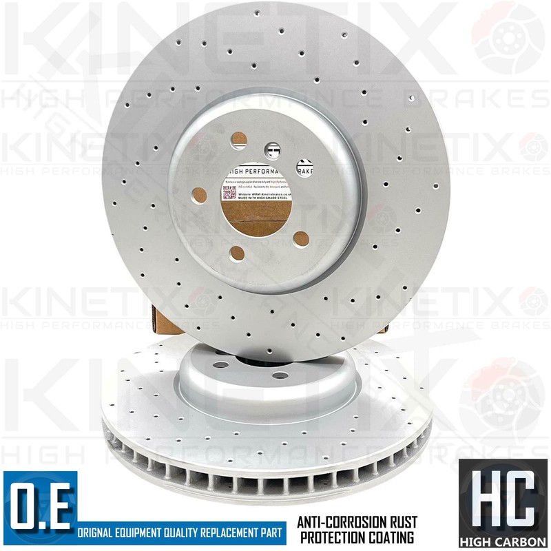 FOR BMW M550d 550i 650i 750d 740i 750i FRONT DRILLED BRAKE DISCS MINTEX PADS gallery