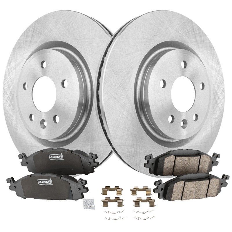 Front & Rear Brake Disc Rotors and Pads Kit for Ford Taurus Explorer Flex MKT