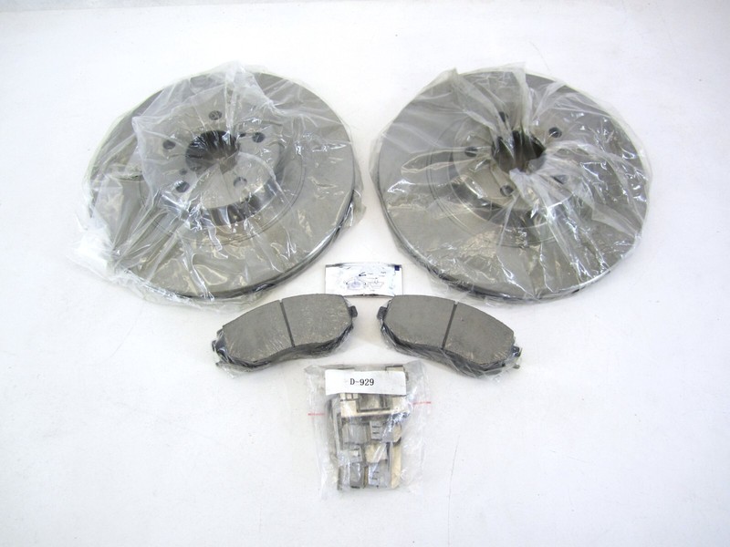 Front Disc Brake Rotor & Ceramic Brake Pad for Subaru Legacy 08-13 Outback 05-13