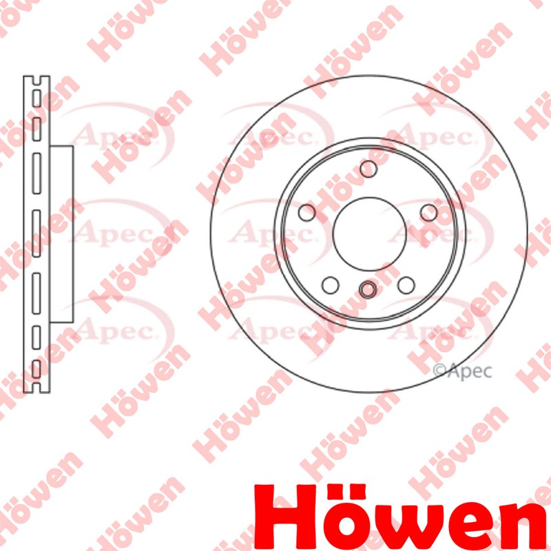 Fits Mini Countryman Paceman 1.6 D 2.0 One Brake Disc Front Howen 34119804828