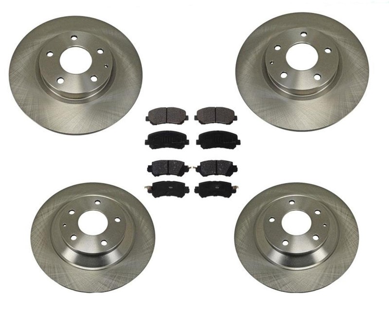 Front & Rear Rotors Ceramic Brake Pads Set for Mazda CX-5 2013-2015