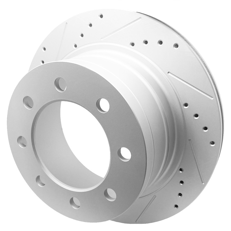 Rear Drilled & Slotted Disc Brake Rotors For 2003 -2008 Dodge Ram 2500 3500 gallery