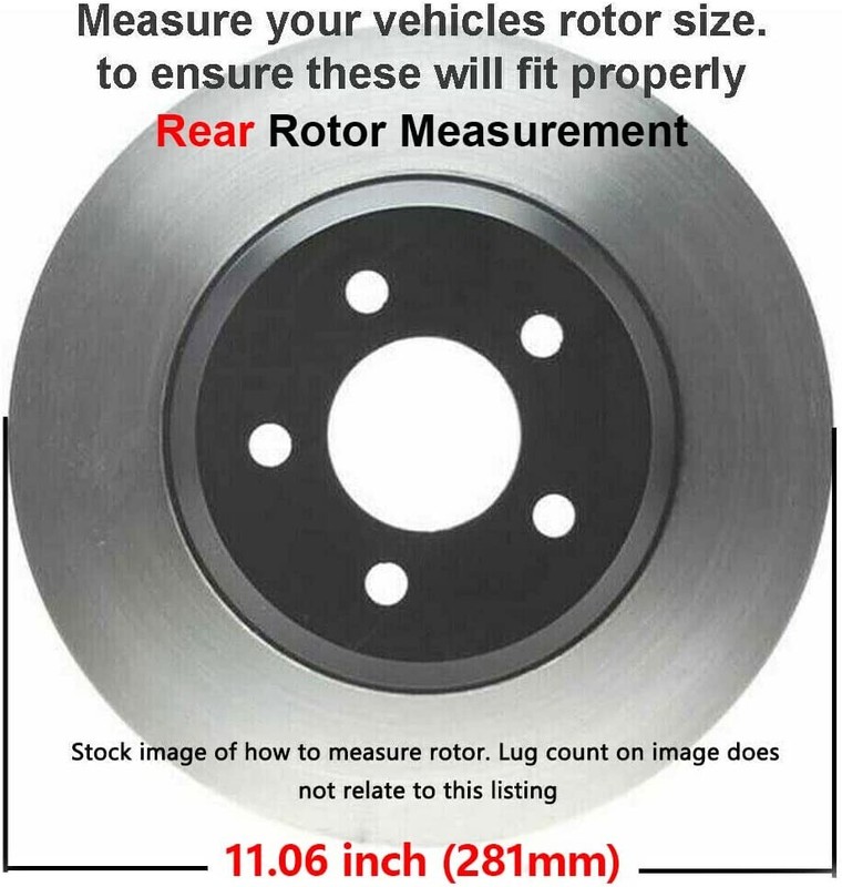 5-Lug Front & Rear Brake Pads Rotors for 2006-2018 Toyota RAV4 gallery