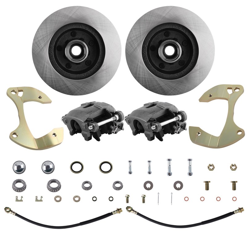 Front Deluxe Disc Brake Full Set for Chevy full size cars 1955-1964 5 x 4-3/4'' gallery