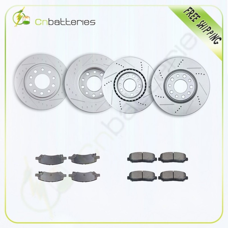 Front Rear Brake Rotors And Pads Kit Cearmic For Dodge Dart 2013 – 2016