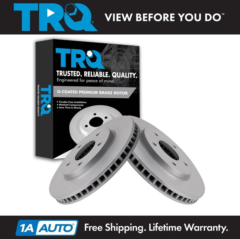 TRQ Front Brake Rotors Set For 2011-2022 Nissan LEAF 2013-2021 NV200