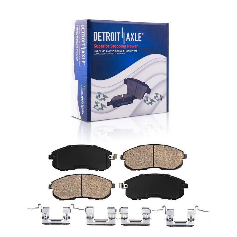 Front Rear Disc Brake Rotors Ceramic Brake Pads for 2011 - 2017 Nissan Juke gallery