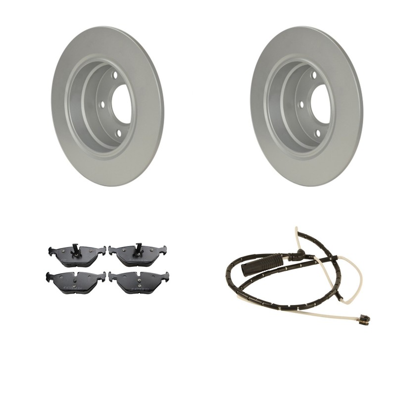 Hella Rear Rotors Akebono Euro Ceramic Disc Brake Pad Kit For BMW Z4 E85 2.5i