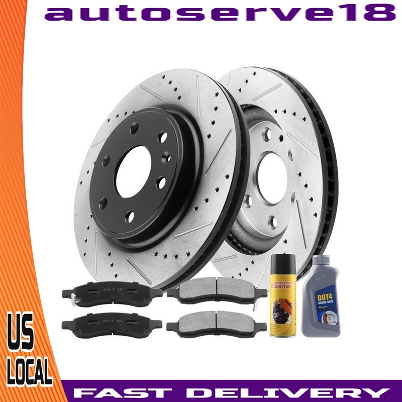 Brake Pads Front Brake Rotors Brake Fluid For Chevrolet Traverse Gmc Acadia NY