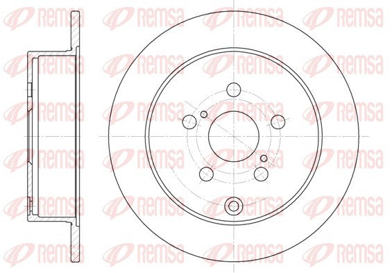 REMSA 61168.00 Brake Disc for Toyota