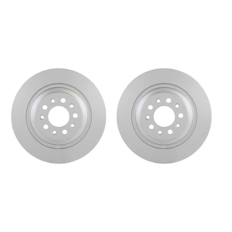 Bosch QuietCast Pair Set of Rear Disc Brake Rotors for Jeep Cherokee L4 V6 14-23