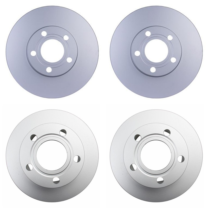 Hella Front 282mm Rear 245mm Brake Rotors Kit For Passat 1998-1999 AWD FWD