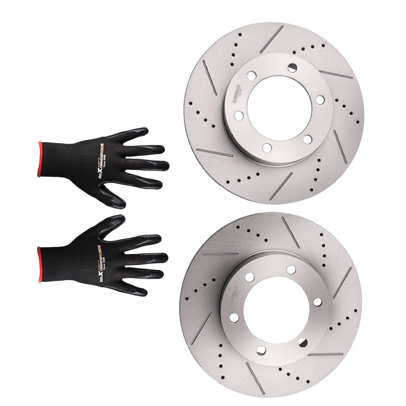 Front Brake Rotors Pair for Toyota Sequoia 2001-2007 Tundra 2000-2006 S-31267