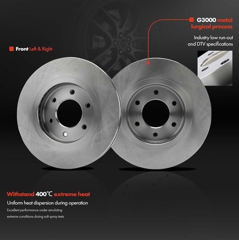 Front Left & Right Disc Brake Rotors for INFINITI QX56 07-10 Nissan Armada 07-14 gallery