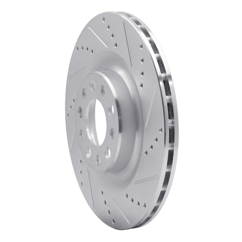 R1 Concepts Rear Right Drilled & Slotted Brake Rotor for Alfa Romeo Giulia & gallery