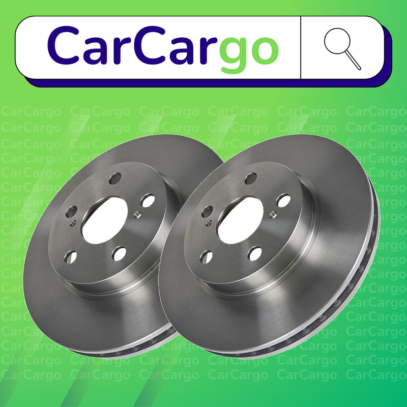 Vented Front Brake Discs Toyota Caldina 2.2 TD 4WD 1997-2002 255 mm