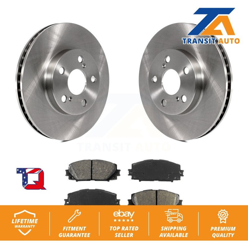 Brake Rotors & Semi-Metallic Pad Front Kit For Toyota Prius Lexus CT200h Plug-In