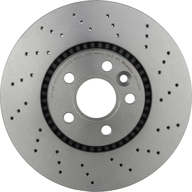 Disc Brake Rotor-Premium Xtra Cross Drilled UV Coated Rotor Brembo 09.A426.1X