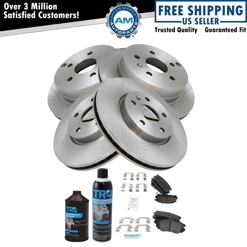 Front and Rear Brake Pad & Rotor Kit Semi-Metallic for Chevrolet GMC