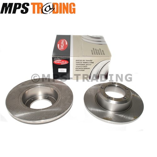 Land Rover Defender Discovery 1 RRC Solid Front Brake Discs DELPHI LR017951AP