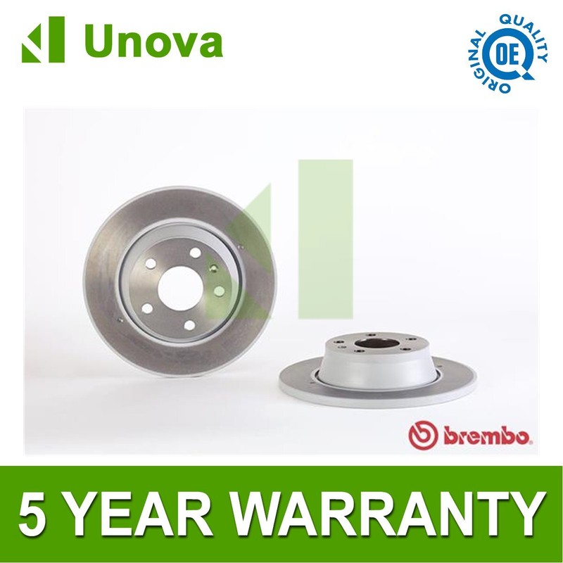 Brake Discs Rear Unova Fits Audi TT 2006-2014 1.8 2.0 TDi 2.5 3.2 8J0615601