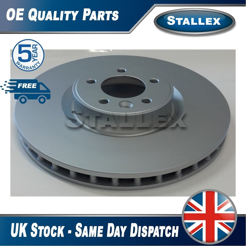 Fits Land Rover Range 2012- 1x Brake Disc Front Stallex LR027106 LR016176