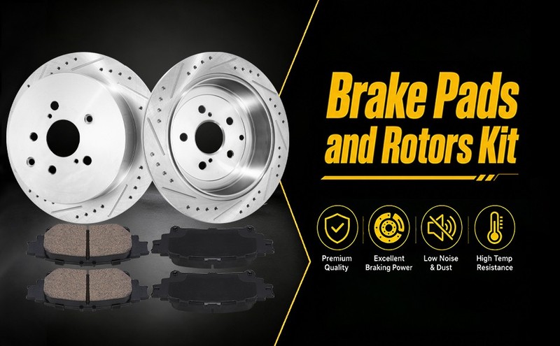 Disc Rotors Low Dust Ceramic Brake Pads Compatible Toyota Lexus RX350 RX450H gallery