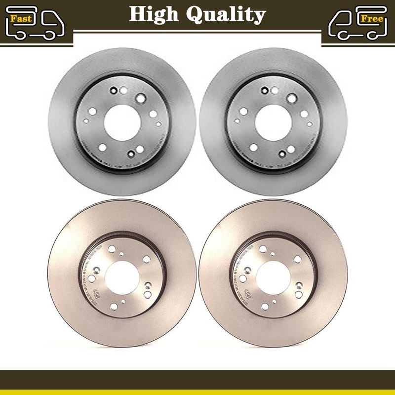 Front and Rear Disc Brake Rotors Fits Honda Element 2.4L