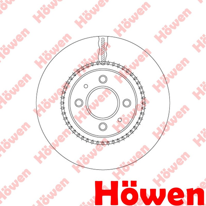 Fits Kia Rio 2011- 1.1 CRDi 1.2 1.4 2x Brake Discs Front Howen 517121W050