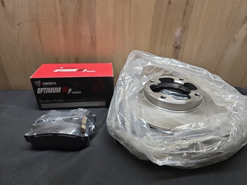 Dynamic Friction Co.600-13002 Disc Brake Rotors & Optimum 1551-0275-00 Brakepads