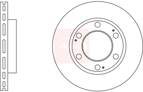 Brake Disc Front Vented Braking Fits Ssangyong Rexton / Rexton II APEC DSK2988