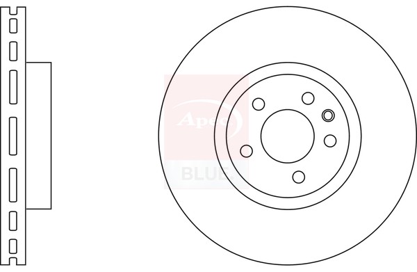 2x Brake Discs Pair Vented fits OPEL OMEGA B 2.0D Front 97 to 00 X20DTH 296mm gallery