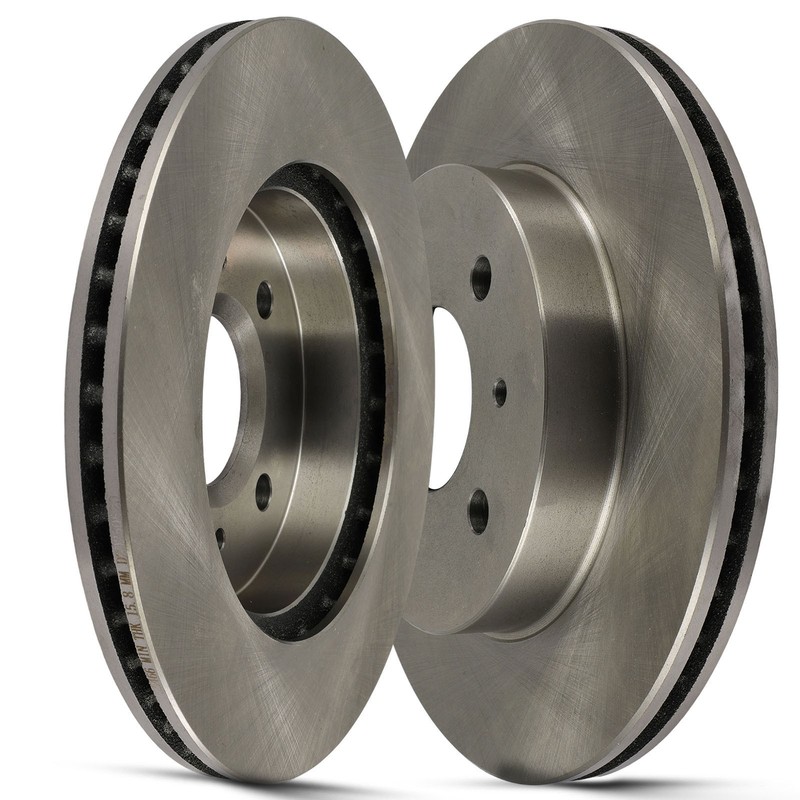 Front Solid Vented Brake Rotors Discs For 1991 92-01 2002 Saturn SC SC1 SC2