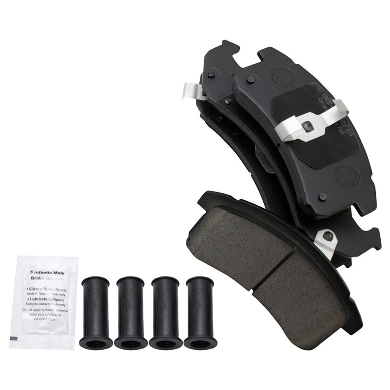Front Ceramic Brake Pad & Rotor Kit w/Fluids for Buick Cadillac Chevy Olds gallery