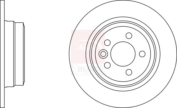 2x Brake Discs Pair Solid fits ROVER 75 RJ 1.8 Rear 99 to 05 280mm Set GBD90847