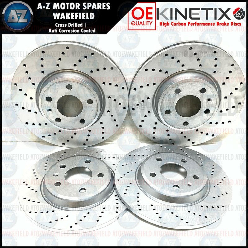 FOR AUDI A7 50 TFSI DRILLED FRONT REAR BRAKE DISCS PADS SENSORS 318mm 300mm 4K gallery