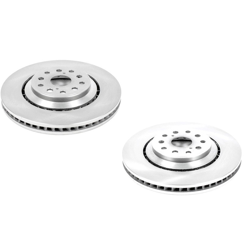 Powerstop Front 2-Wheel 357.9mm Brake Discs Set for LS460 LS500 LS500H LS600H