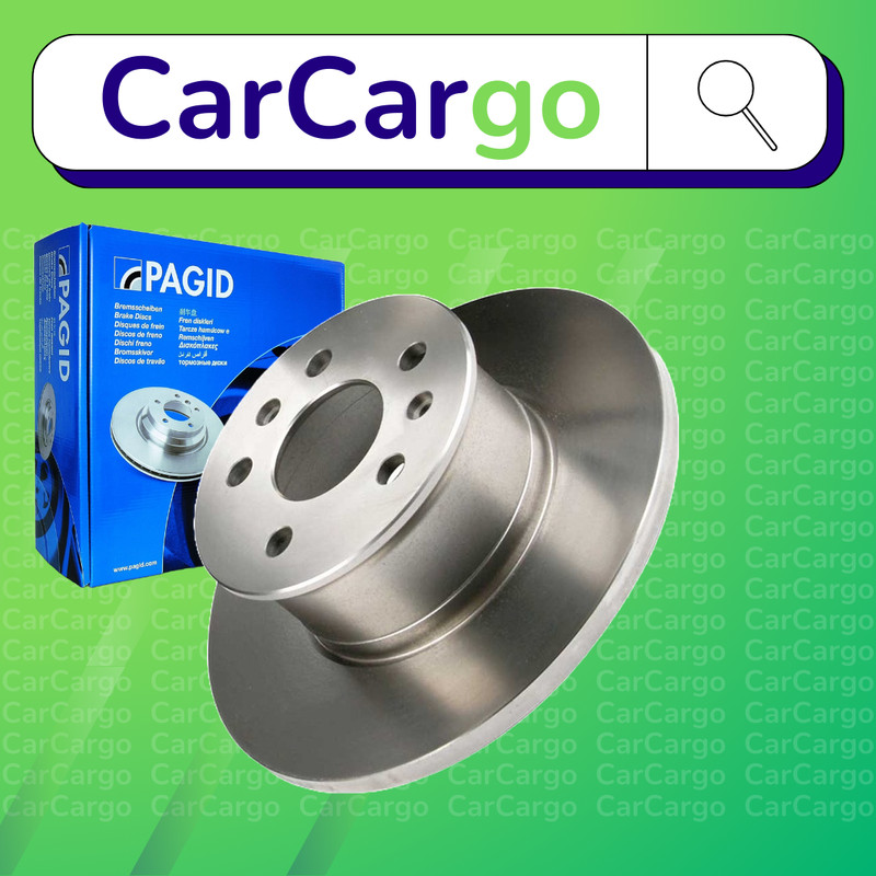Pagid Solid Front Brake Discs Pair For VW Transporter 1.6 1967-1979 278 mm